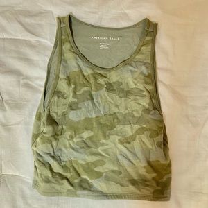 american eagle camo halter tank top